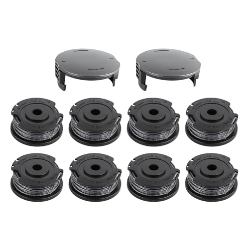 OMECO Fadenspule Kompatibel mit Bosch EasygrassCut 18 23 26 SL 18-26 18-260 18-230, F016800569 F016800385 Easygrasscut Trimmer Ersatzspule, 1.60mm 4.9m(8 Ersatzspulen, 2 Kappe) von OMECO