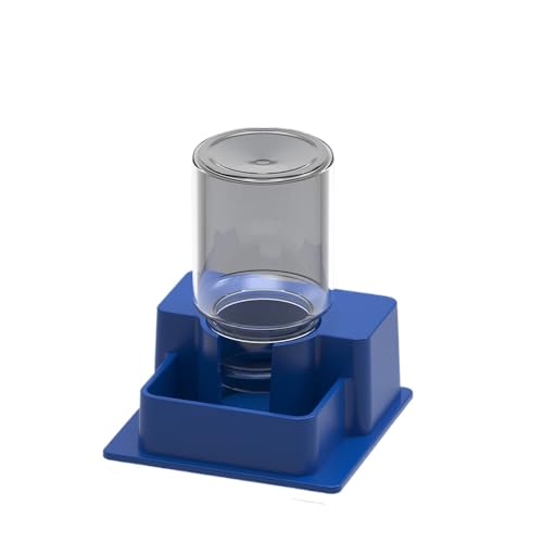 2 Pack Automatischer Wasserspender für Reptilien Hamster Gecko Eidechse Anti-Ertrinken Anti-Verdunstung Terrarium Schüssel Feeder (Blau) von OMEM