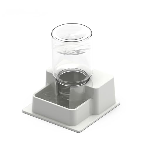 2 Pack Automatischer Wasserspender für Reptilien Hamster Gecko Eidechse Anti-Ertrinken Anti-Verdunstung Terrarium Schüssel Feeder (Weiß) von OMEM