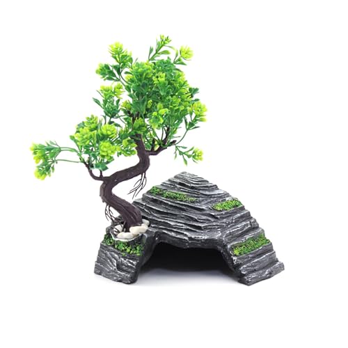 OMEM Reptilienbox Unterschlupf Terrarium Versteck Höhlen Schildkröte Rampe Basking Platform Habitat Dekor Befeuchten Verstecken Höhle Harz Rock OMEM Reptilienbox Unterschlupf Terrarium Versteck Höhlen Schildkröte Rampe Basking Platform Habitat Dekor Befeuchten Verstecken Höhle Harz Rock von OMEM