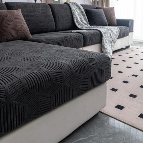 OMEVU 1 Stück Universal Jacquard Stretch Sofabezug Kissenbezug für Wohnzimmer Vier Jahreszeiten Haustier von OMEVU