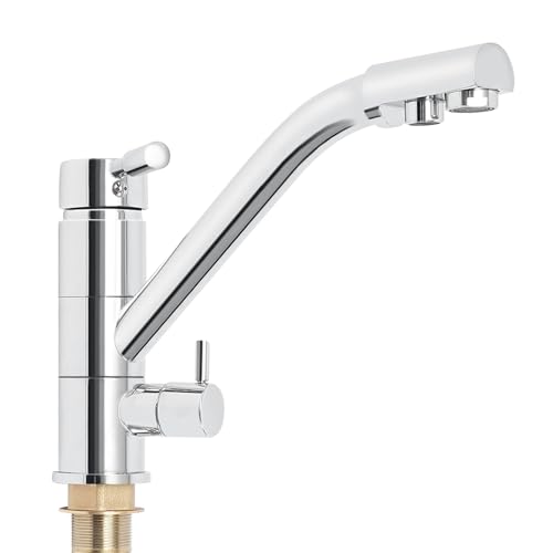 Küchenarmatur 3 Wege Wasserhahn mit Schlauch, 360° drehbarer Niederdruck Armatur Küche Spülbecken Armaturen für Küchen, Bädern, Waschräumen oder Waschküchen Küchenarmatur 3 Wege Wasserhahn mit Schlauch, 360° drehbarer Niederdruck Armatur Küche Spülbecken Armaturen für Küchen, Bädern, Waschräumen oder Waschküchen von OMGGYER