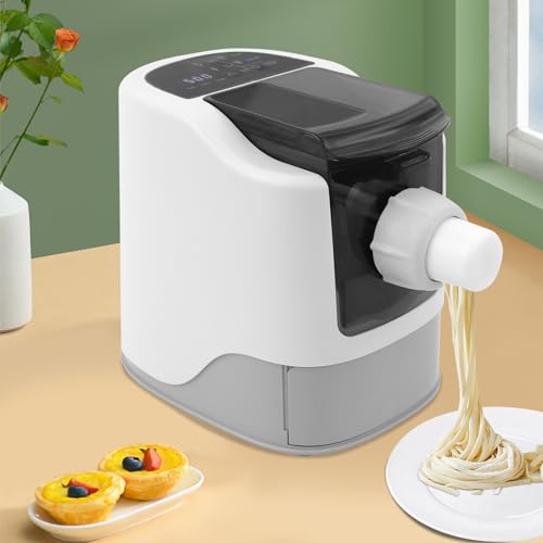 Nudelmaschine Elektrische Pasta Maker Küche Vollautomatische Pastamaschine mit 13 Formscheiben für Ausgemachte Teigtaschen, Spaghetti, Fettuccine und Penne, bis zu 480g Mehl Nudelmaschine Elektrische Pasta Maker Küche Vollautomatische Pastamaschine mit 13 Formscheiben für Ausgemachte Teigtaschen, Spaghetti, Fettuccine und Penne, bis zu 480g Mehl von OMGGYER