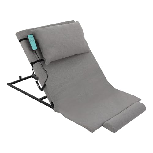 OMGGYER Elektrisch Rückenstütze 2-80° Verstellbare Bettrückenlehnen, Tragbar Hebebett-Rückenlehne Sitzhilfe für Senioren & Patientenpflege zum Lesen Ausruhen Erholen Essen mit Keilkissen (Grau) von OMGGYER