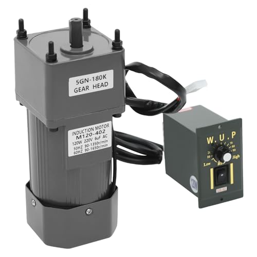 Wechselstrom-Getriebemotor AC 220V 120W 180K Gear Motor Elektromotor Hohe Drehmomente Einstellbarer Getriebemotor Einphasen Asynchron Getriebemotor mit Drehzahlregler CW/CCW Wechselstrom-Getriebemotor AC 220V 120W 180K Gear Motor Elektromotor Hohe Drehmomente Einstellbarer Getriebemotor Einphasen Asynchron Getriebemotor mit Drehzahlregler CW/CCW von OMGGYER