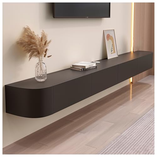 OMGMTSTORE Schwarz TV-Schrank,Fernsehtisch Hängend mit 2 Schublade,1 Türen,200 cm lang,Modern TV Lowboard für Fernseher bis zu 85 Zoll,Hängeboard Schwebend,TV Board hängend,für Wohnzimmer,Schlafzimmer OMGMTSTORE Schwarz TV-Schrank,Fernsehtisch Hängend mit 2 Schublade,1 Türen,200 cm lang,Modern TV Lowboard für Fernseher bis zu 85 Zoll,Hängeboard Schwebend,TV Board hängend,für Wohnzimmer,Schlafzimmer von OMGMTSTORE