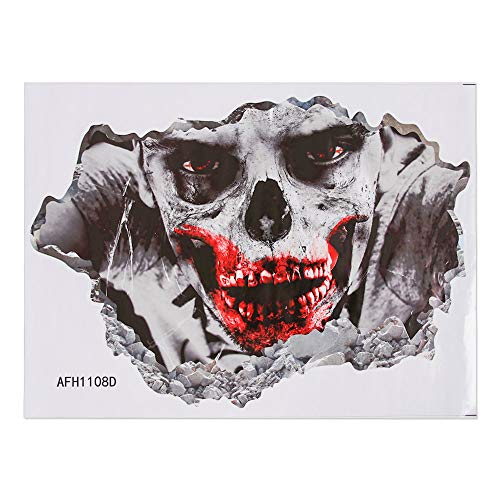 Gruselige Halloween-3D-Bodenaufkleber, Horror-Aufkleber, Dekoration, Blut-Handabdruck, Wand-Poster (4) von OMICE