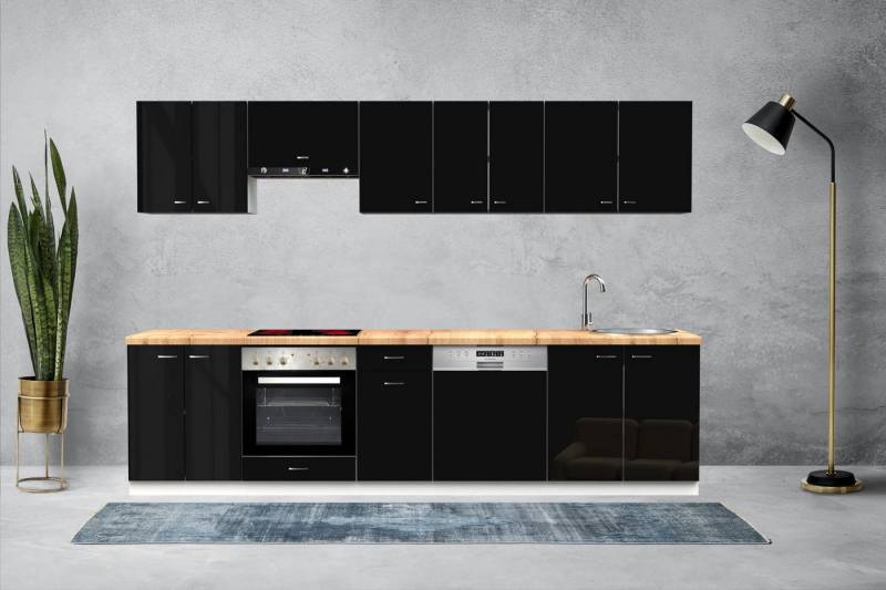 OMILI Küchenzeile OLVIT (Breite 300cm) Fronten 18mm, Softclose,SIND ERWEITERBAR!, Ohne E-Geräten von OMILI