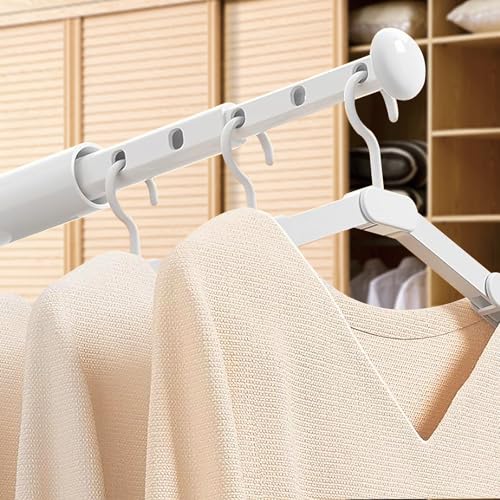 2 Stück Reise Wäscheständer Klein Tragbar Garderobenhaken Klappbar Mini Wäschetrockner Wandtrockner Ausziehbar Platzsparender Kleiderbügel für Ausflüge Hotel Outdoor Camping bis zu 7 Kleidungsstücke von OMJMYY