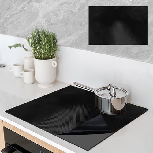 OMJMYY 52x60cm Große Induktion Schutzmatte Silikon Induktionskochfeld Schutzmatte Induction Cooker Silikonmatte Induktion Herdschutz Matte Wärmeisolierte Pad für Induktionsherd, Rechteckig(Magnetisch) von OMJMYY