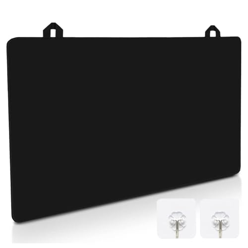 OMJMYY Herdabdeckung Ceranfeld 61.5 x 53 cm Abdeckung Herdplatte Multifunktionale Silikonmatte mit 2 Haken Rutschfeste Kratzfest Abdeckung Induktionskochfeld Herdabdeckplatte (Schwarz) von OMJMYY