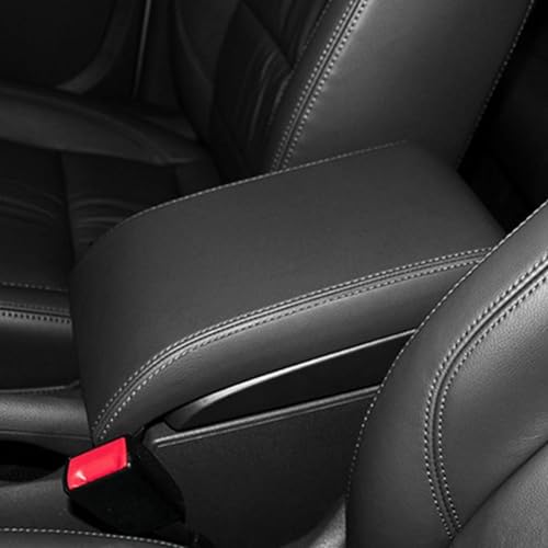 OMNHGD Stilvoll und rutschfest Auto Center Console Armlehne Box Abdeckung Trim Mittelarmlehne Lederbezug Für VW Für Touran 2006 2007-2012(Titanium-line) von OMNHGD