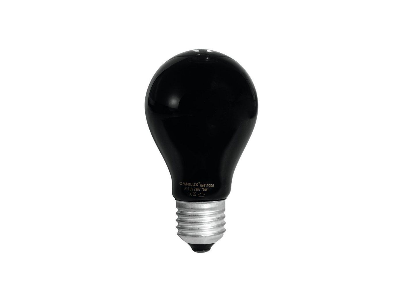 OMNILUX Discolicht A19 - Glühlampe - UV-Lampe / Schwarzlicht - E27 - 75W, Glühlampe, UV Schwarzlicht von OMNILUX