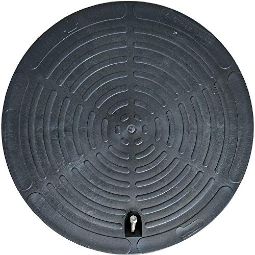 Schachtabdeckung rund für Kanalschachtrohr Innendurchmesser 400mm aus Kunststoff von OMNIPLAST