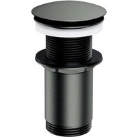 OMNIRES - Waschtischablauf, ClickClack, Graphit gebürstet A716GR von OMNIRES