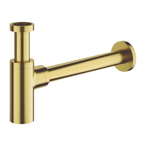 Omnires A186BSB SYFON Dekorativer Waschbeckensiphon, Brushed Brass von OMNIRES