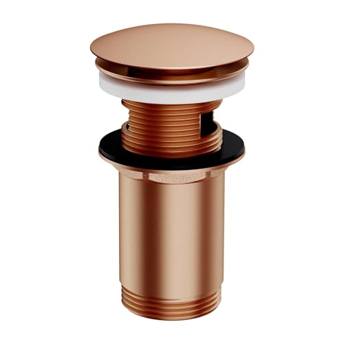 Omnires A706CPB KLIK-KLAK Klick-Klack-Stöpsel für Waschbecken mit Überlauf, Brushed Copper Omnires A706CPB KLIK-KLAK Klick-Klack-Stöpsel für Waschbecken mit Überlauf, Brushed Copper von OMNIRES