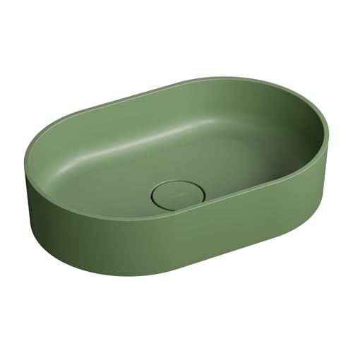 Omnires OVOUNOL, Aufsatzwaschbecken OVO M+, Olive Omnires OVOUNOL, Aufsatzwaschbecken OVO M+, Olive von OMNIRES