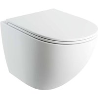 Ottawa Comfort - Wand-WC mit SoftClose-Sitz, Rimless, weiß matt ottawacmwbm - Omnires von OMNIRES
