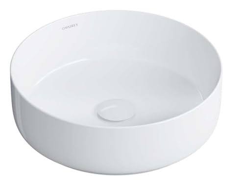 Omnires TULSA355BP TULSA Aufsatzwaschbecken, ø36 cm, White Gloss von OMNIRES