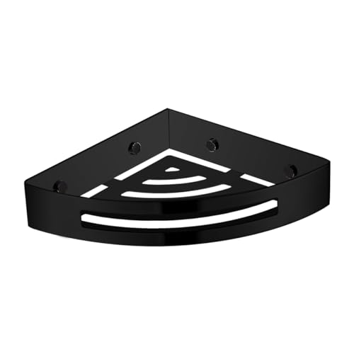 Omnires UN10332BL UNI Eckduschkorb, 21 x 21 x 5 cm, Black von OMNIRES
