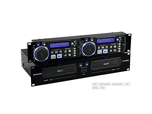 OMNITRONIC XCP-2800 Dual-CD-Player | 2 x 40 Sekunden Anti-Shock-Puffer | Nahtlose Loop/Reloop-Funktion von OMNITRONIC