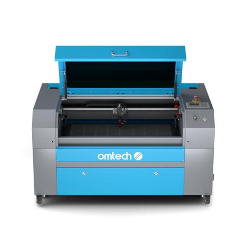 OMTech 70 W CO2-Lasergraviermaschine 750 x 400 mm Autofokus mit digitalem Bedienfeld für Luftunterstützung RDWorks und Rädern mit kommerziellem Laserschneiden für Holz, Glas, Acryl von OMTech