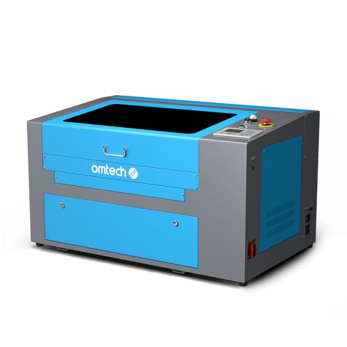 OMTech CO2 Laser Graviermaschine 50W Turbo-535 mit 500x300mm Gravurfläche Laserengraver mit digitalem Bedienfeld, kommerzielle Laserschneider-Schneideätzmaschine von OMTech