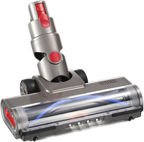 Staubsauger Ersatz Kompatibel mit Dyson Animal V7 V8 V10 V11 V15 Modelle Staubsauger Aufsätze Roller Bürste Reiniger Kopf Aufsatz mit 5 LED-Leuchten für Hartholzböden von OMYOPY