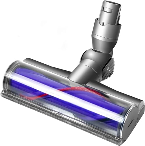 Elektrische Bürste kompatibel für Dyson V6 DC58 DC59 DC62 DC72 DC74 SV04 SV06 SV09,Hartboden-Aufsätze für Dyson V6 Staubsauger Turbobürsten-Reinigungskopf für Böden und Teppiche von OMYOPY