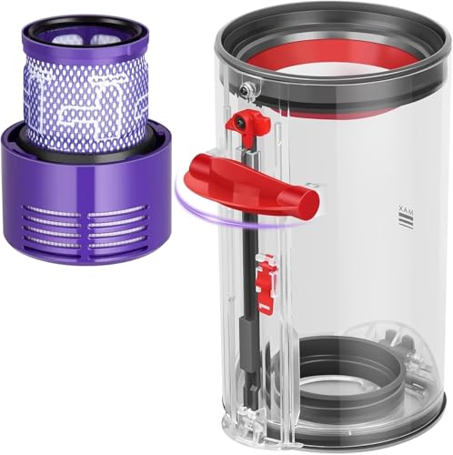 Staubbehälter für Dyson V10 SV12 SV13 SV27 Staubsauger, für Dyson Staubsauger Zubehör Ersatzteile Aufsatz Staubsaugereimer für Dyson Staubsauger Ersatzteile von OMYOPY