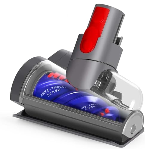 Upgrade Mini Elektrobürste für Dyson V15 V11 V10 V8 V7 Haardüse Bürste Anti Verwicklungs Aufsatz Staubsauger Ersatzteile Turbinendüse zu Reinigung Haustierbetten Autositze Sofa Teppich von OMYOPY