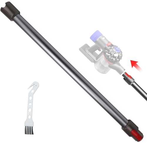 Vakuum-Verlängerungsrohr Stab für Dyson V7 V8 V10 V11 V15 Stick Staubsauger, Schnellspannstab Ersatzteil 74cm (Silbergrau) von OMYOPY