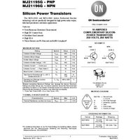 ON Semiconductor Transistor (BJT) - diskret MJ21195G TO-204AA PNP Tray von ON Semiconductor