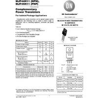 ON Semiconductor Transistor (BJT) - diskret MJF44H11G TO-220-FULLPAK NPN Tube von ON Semiconductor