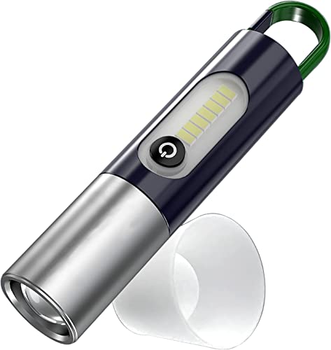 LED Taschenlampe Aufladbar,Mini Taschenlampen 4 Modi Zoombare Camping Handlampe Arbeitlampe Wasserdichte Flashlight für Outdoor Camping Notfäll Licht 1000 Lumen von ONCCI