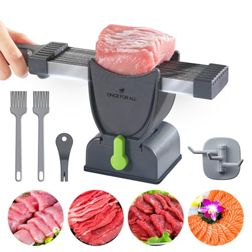 ONCE FOR ALL Fresh Meat Slicer Cleaver Kitchen Knife Set For Meat Slicing Shredding, Manual Meat Cutter Food Slicer For Beef Pork Mutton For Home Cooking BBQ Hot Pot von ONCE FOR ALL