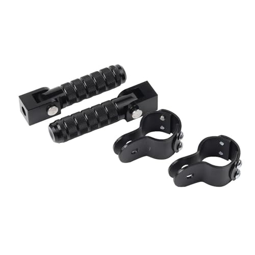 ONDAWR Für Triumph Für Tiger 800 850 900 1050 1200 Für Tiger800 Für Trident 660 Zubehör Highway Fußstütze Fußrasten Pedale Klappbare Fußrastenklemme Motorrad-Fußrasten(Schwarz) von ONDAWR