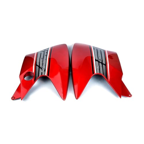 ONDAWR Motorradverkleidung Für Y&amaha YBR125K YBR125ED YBR125 K ED YBR 125 K ED 125K Motorrad-Tankabdeckung Links Rechts Schutz Seitenabdeckung Schale Verkleidungsteil Motorradspoiler(Rot) von ONDAWR