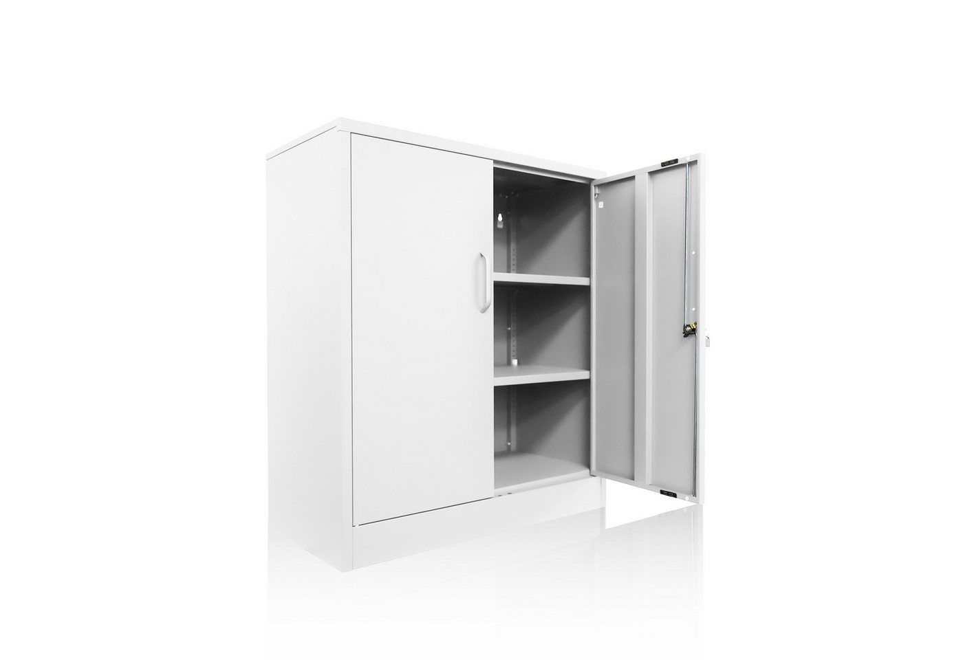 ONDIS24 Aktenschrank Mehrzweckschrank Stahlschrank - Büroschrank Metallschrank abschließbar mit justierbaren Einlegeböden, 50Kg Pro Einlage von ONDIS24