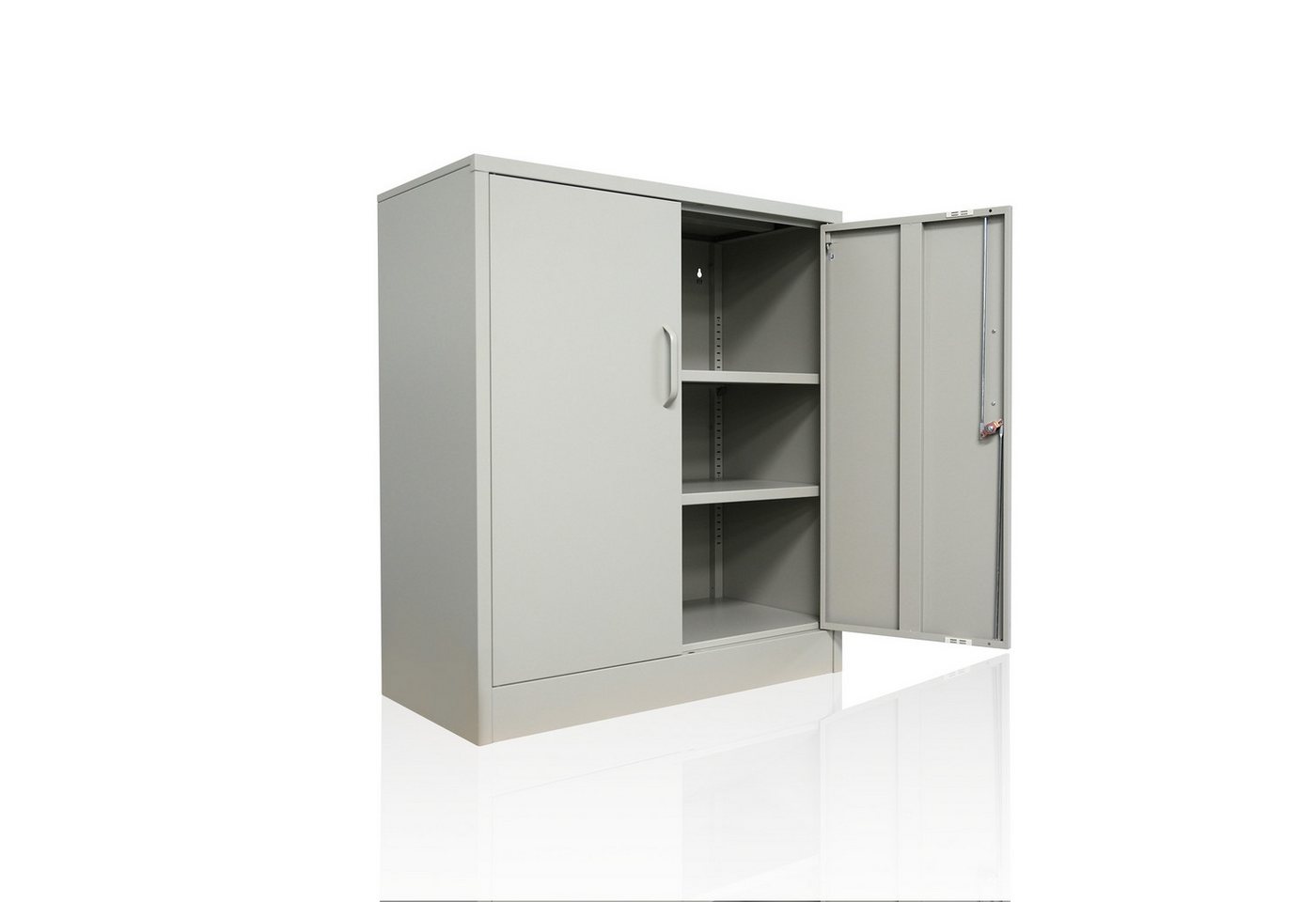 ONDIS24 Aktenschrank Mehrzweckschrank Stahlschrank - Büroschrank Metallschrank abschließbar mit justierbaren Einlegeböden, 50Kg Pro Einlage von ONDIS24