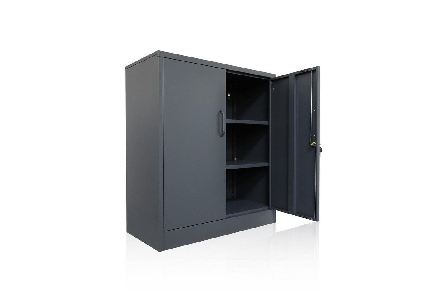 ONDIS24 Aktenschrank Mehrzweckschrank Stahlschrank - Büroschrank Metallschrank abschließbar mit justierbaren Einlegeböden, 50Kg Pro Einlage von ONDIS24