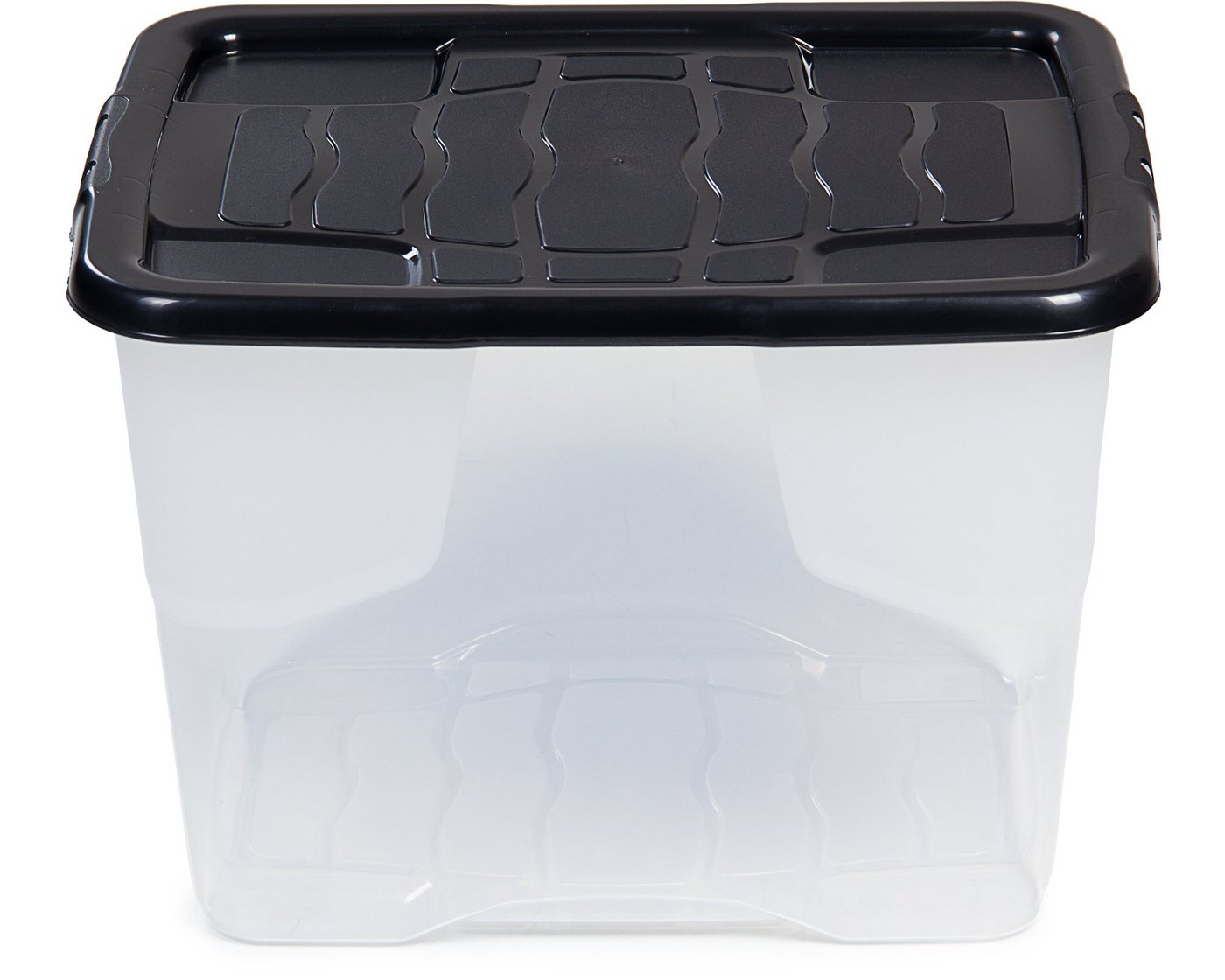 ONDIS24 Aufbewahrungsbox Aufbewahrungsbox Curve mit Deckel transparente Kunststoffbox, transparent von ONDIS24