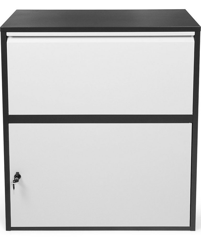 ONDIS24 Briefkasten Korona Paketbox Postbox für Pakete Päckchen Warensendungen und Briefe, XXL Variante  inkl. Bodenanker  abschließbar  einbrennlackiert von ONDIS24