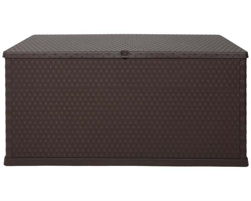 ONDIS24 Kissenbox Auflagenbox Enzo in Rattan Optik abschließbar, belüftet, mit Rollen von ONDIS24