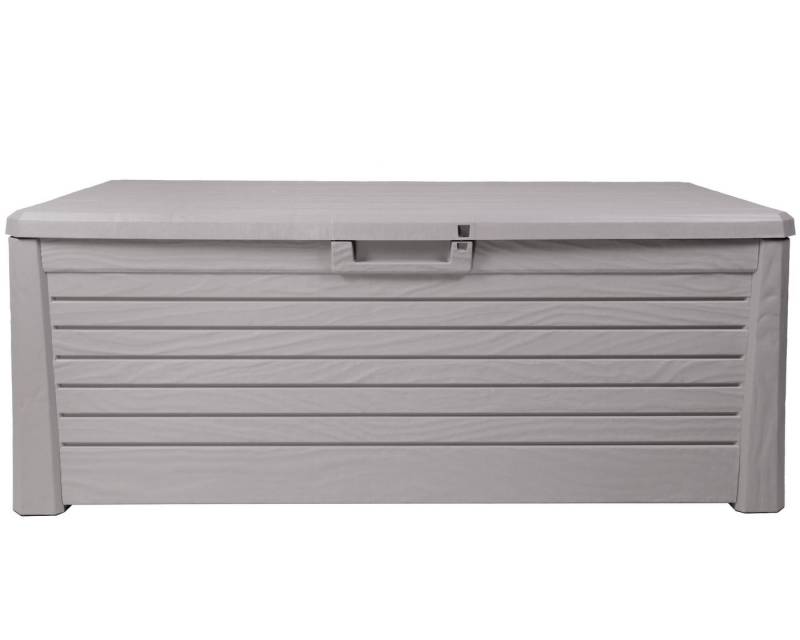ONDIS24 Kissenbox Ondis24 Kissenbox Florida Holz Optik Sitztruhe, Auflagenbox Poolbox 550 Liter XXL mit Gasdruckfedern von ONDIS24