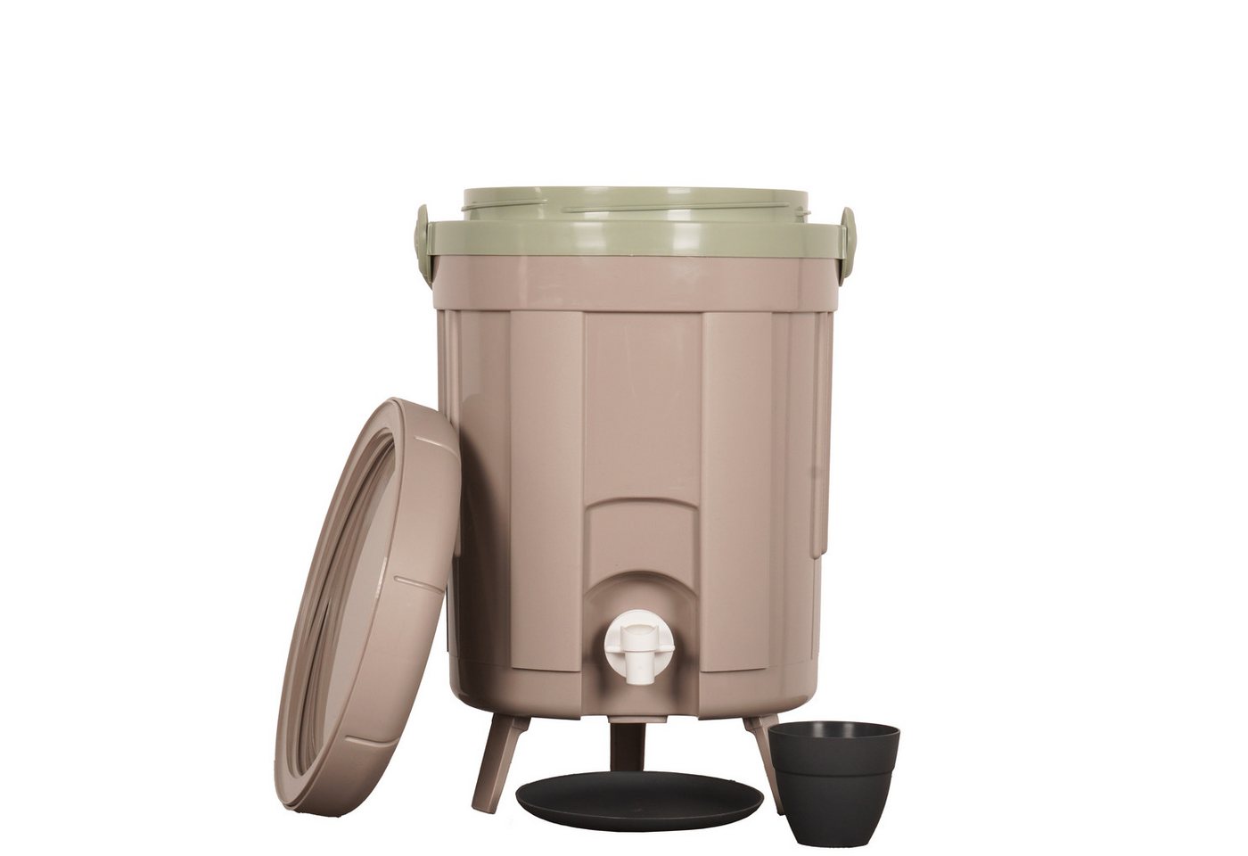 ONDIS24 Komposter Bokashi Küchenkomposter Biomülleimer 8 L grau mit Auslaufhahn, BxTxH: 27x27x39 cm, 8 l, Geruchsneutraler Bokashi-Eimer zur Fermentation von Küchenabfällen ONDIS24 Komposter Bokashi Küchenkomposter Biomülleimer 8 L grau mit Auslaufhahn, BxTxH: 27x27x39 cm, 8 l, Geruchsneutraler Bokashi-Eimer zur Fermentation von Küchenabfällen von ONDIS24