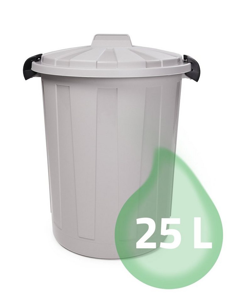 ONDIS24 Mülleimer Mülltonne Ladybin Abfalleimer, mit Deckel, Griff, Verschlussklappen, Abfallsammler für Küche & Bad von ONDIS24