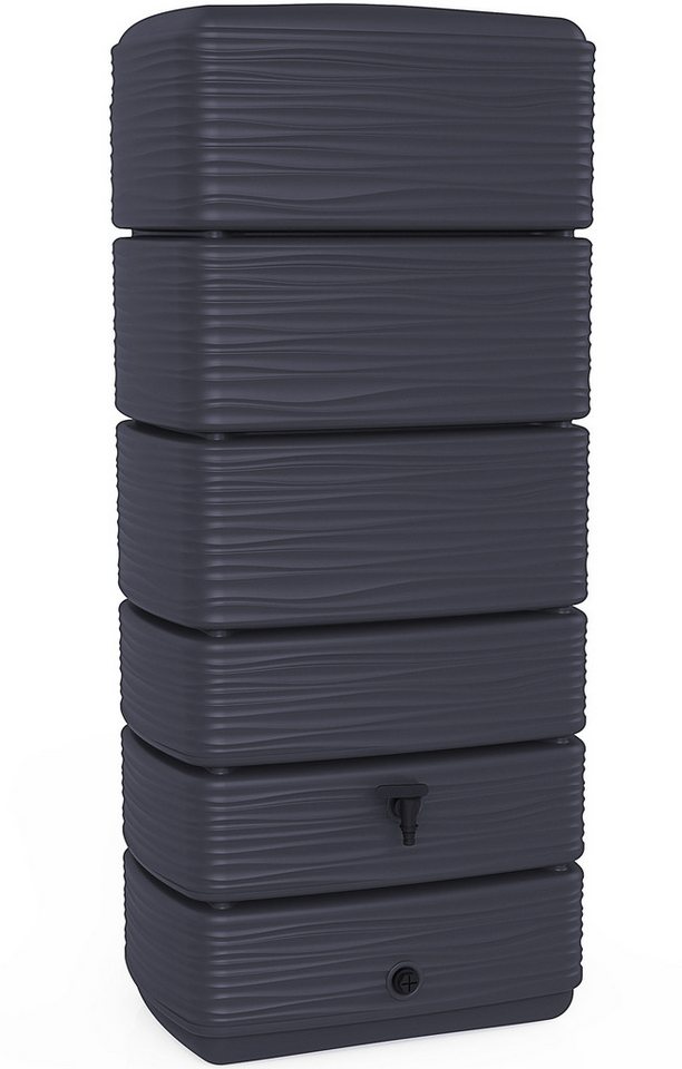 ONDIS24 Regenwassertank Wasserspeicher Wandtank Eco 300/310 Liter, 300 l, anthrazit Komplettset inkl. Deckel ONDIS24 Regenwassertank Wasserspeicher Wandtank Eco 300/310 Liter, 300 l, anthrazit Komplettset inkl. Deckel von ONDIS24