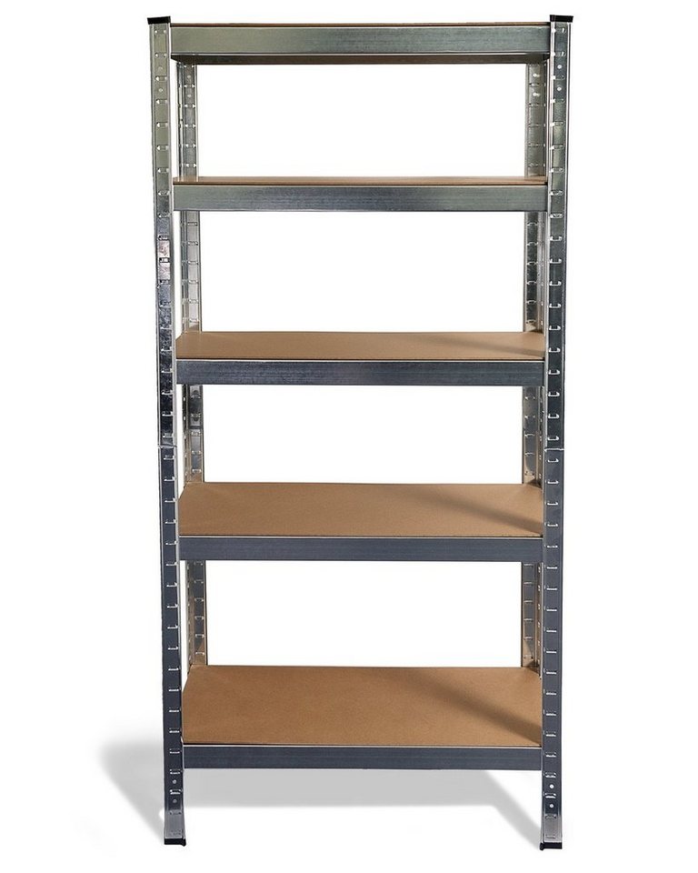 ONDIS24 Schwerlastregal Steckregal Metallregal Flori 75 x 30 x 172 verzinkt, 1-tlg., robust, steckbar, stabil von ONDIS24